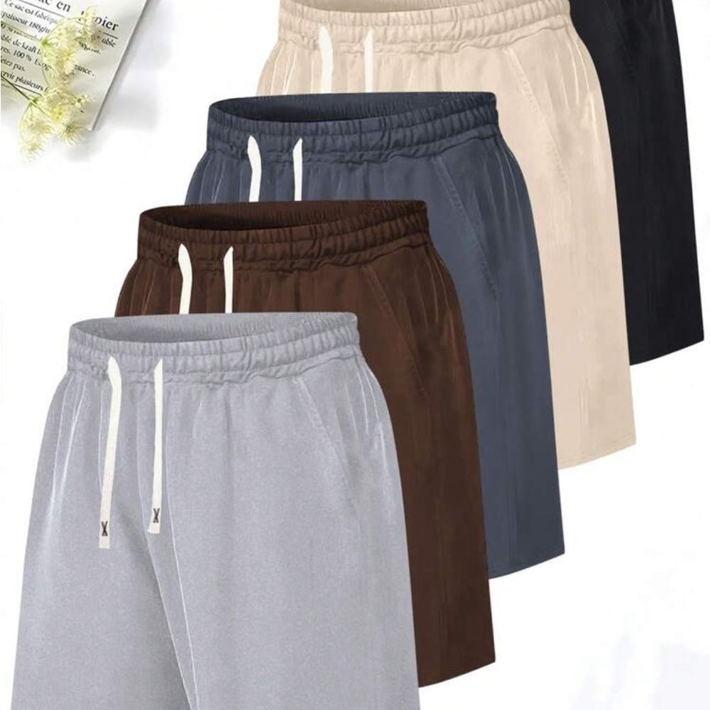 Black and Gray Athletic Shorts with Relaxed Fit